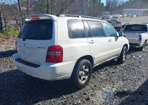 2002 Toyota Highlander V6 from USA, damaged, VIN JTEGF21A920070787